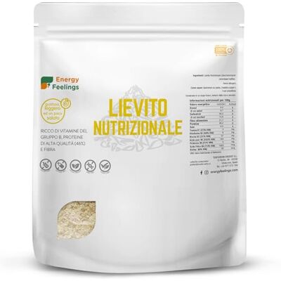 Energy Feelings Lievito Nutrizionale in Scaglie 1 kg. Lievito Alimentare Naturale Inattivo, Integratore Ricco di Vitamine B e Proteine 46%, in Fiocchi Senza Glutine e Vegano Energy Feelings Lievito Nutrizionale in Scaglie 1 kg. Lievito Alimentare Naturale Inattivo, Integratore Ricco di Vitamine B e Proteine 46%, in Fiocchi Senza Glutine e Vegano