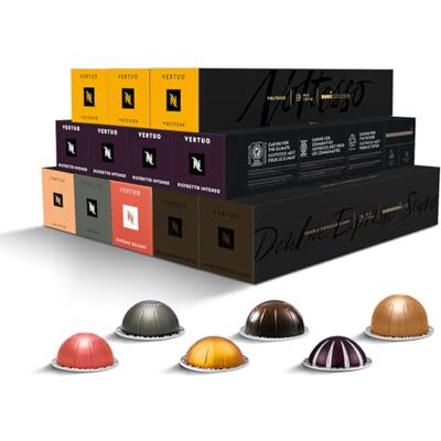Nespresso CAPSULE ORIGINALI Selezione Caffè Discovery Vertuo con Ginseng da 120 Capsule Caffè, Linea Vertuo, Intensità da 4 a 12 (su 12), Ristretto, Espresso, Double Espresso, Gran Lungo Nespresso CAPSULE ORIGINALI Selezione Caffè Discovery Vertuo con Ginseng da 120 Capsule Caffè, Linea Vertuo, Intensità da 4 a 12 (su 12), Ristretto, Espresso, Double Espresso, Gran Lungo