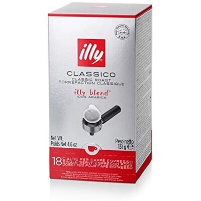 illy Cialde Tostatura Media Set 6 confezioni da 18 cialde Cialde Ese 44mm illy Cialde Tostatura Media Set 6 confezioni da 18 cialde Cialde Ese 44mm