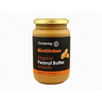 Clearspring Burro di arachidi lisce, biologico, 350 g, confezione da 2 Clearspring Burro di arachidi lisce, biologico, 350 g, confezione da 2
