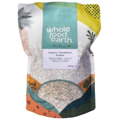 Wholefood Earth Fiocchi di grano saraceno biologico, 500 g Wholefood Earth Fiocchi di grano saraceno biologico, 500 g