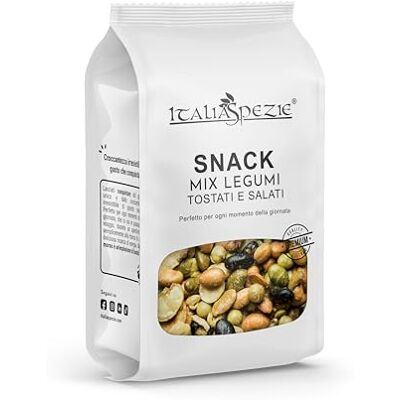 ITALIA SPEZIE Mix legumi tostati e salati, 250 g, snack proteico, sano e ricco di proteine, vegano, con soia, soia nera, edamame, fave e piselli ITALIA SPEZIE Mix legumi tostati e salati, 250 g, snack proteico, sano e ricco di proteine, vegano, con soia, soia nera, edamame, fave e piselli