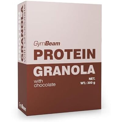GymBeam Granola Proteica 300g, Granola Proteica con Avena e Carboidrati Complessi, Ricca di Proteine, Senza Dolcificanti Artificiali, Lattosio o OGM, Adatta ai Vegani (chocolate) GymBeam Granola Proteica 300g, Granola Proteica con Avena e Carboidrati Complessi, Ricca di Proteine, Senza Dolcificanti Artificiali, Lattosio o OGM, Adatta ai Vegani (chocolate)