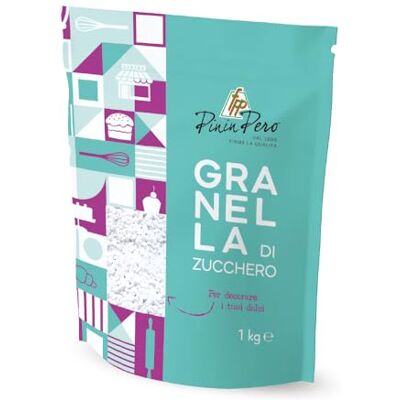 fpp Pinin Pero Pinin Pero Zucchero in Granella 1 Kg – Decorazione per Dolci e Biscotti – Doypack Richiudibile fpp Pinin Pero Pinin Pero Zucchero in Granella 1 Kg – Decorazione per Dolci e Biscotti – Doypack Richiudibile