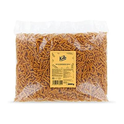 KoRo Fusilli di ceci bio 2 kg Farina di ceci 100% Ricchi di proteine vegetali Prodotto in Germania KoRo Fusilli di ceci bio 2 kg Farina di ceci 100% Ricchi di proteine vegetali Prodotto in Germania