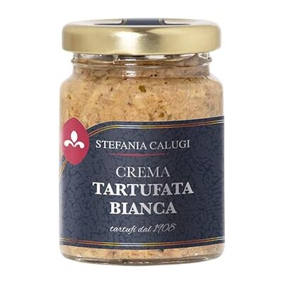 Calugi Stefania Crema Tartufata Bianca 180g Salsa Tartufo Pronta all’Uso Pluripremiata Made in Italy Calugi Stefania Crema Tartufata Bianca 180g Salsa Tartufo Pronta all’Uso Pluripremiata Made in Italy