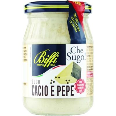 Biffi Sugo Cacio e Pepe Con Pecorino Romano DOP Multipack 6 vasetti da 190g Biffi Sugo Cacio e Pepe Con Pecorino Romano DOP Multipack 6 vasetti da 190g