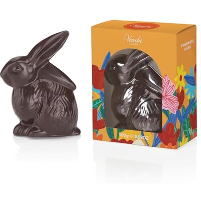 Venchi Coniglietto di Cioccolato Fondente 60%, 100 Gr, Senza Glutine, Collezione Primavera , Idea Regalo Venchi Coniglietto di Cioccolato Fondente 60%, 100 Gr, Senza Glutine, Collezione Primavera , Idea Regalo