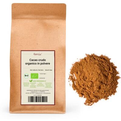 Kamelur Cacao In Polvere BIO Ottenuto Dalle Migliori Fave Di Cacao 1kg Alimento Crudo 100% Di Cacao Puro In Polvere BIO Kamelur Cacao In Polvere BIO Ottenuto Dalle Migliori Fave Di Cacao 1kg Alimento Crudo 100% Di Cacao Puro In Polvere BIO