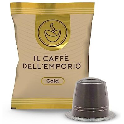 Il Caffè dell'Emporio Capsule Caffe Compatibili con Nespresso Miscela Gold Oro Arabica (100) Il Caffè dell'Emporio Capsule Caffe Compatibili con Nespresso Miscela Gold Oro Arabica (100)