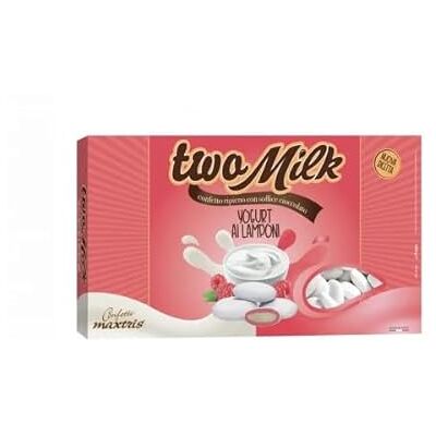 Confetti Maxtris Two Milk YOGURT E LAMPONI, colore bianco 1 Kg Confetti Maxtris Two Milk YOGURT E LAMPONI, colore bianco 1 Kg