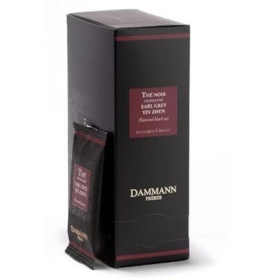 Dammann Frères Tè nero Early Grey 24 buste Cristal France thé black teabags (Fra) Dammann Frères Tè nero Early Grey 24 buste Cristal France thé black teabags (Fra)