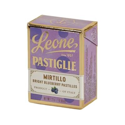 Pastiglie Leone Le Originali Gusto Mirtillo Espositore da 18 Scatoline da 27 grammi Pastiglie Leone Le Originali Gusto Mirtillo Espositore da 18 Scatoline da 27 grammi