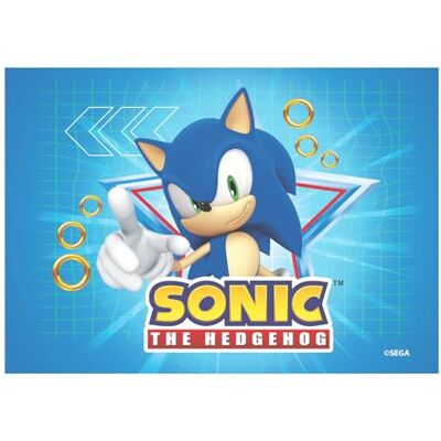 dekora , Sonic, Cialda Commestibile per la Decorazione di Torte, Decorazione Compleanno Bambino, Immagine Rettangolo di Ostia A5 dekora , Sonic, Cialda Commestibile per la Decorazione di Torte, Decorazione Compleanno Bambino, Immagine Rettangolo di Ostia A5