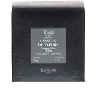 Dammann Frères Tè Bianco Passione di Fiori Flavored White Tea, Dammann Fratelli (25 Bustine Cristallo, 50g) Dammann Frères Tè Bianco Passione di Fiori Flavored White Tea, Dammann Fratelli (25 Bustine Cristallo, 50g)