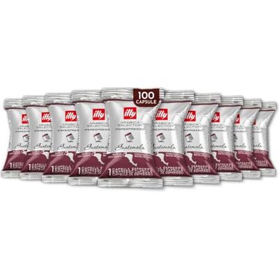 illy , Caffè in Capsule Iperespresso Arabica Selection Guatemala, 100% Arabica con Note di Cioccolato, Gusto Amaro e Intenso, Confezione da 100 Capsule Monodose illy , Caffè in Capsule Iperespresso Arabica Selection Guatemala, 100% Arabica con Note di Cioccolato, Gusto Amaro e Intenso, Confezione da 100 Capsule Monodose
