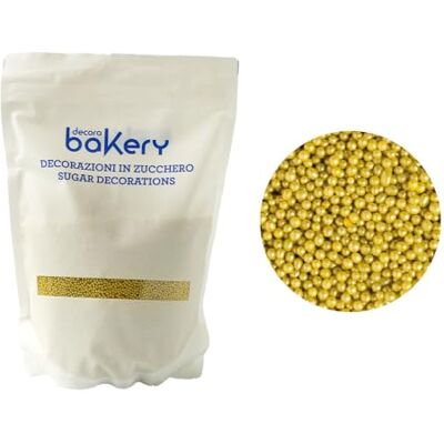 Bakery - Perline di Zucchero Oro - Oro - 1 kg - Decorative sugar pearls Bakery - Perline di Zucchero Oro - Oro - 1 kg - Decorative sugar pearls