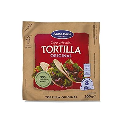 Santa Maria Tortilla Piccolo, molle eccellente 8 involucri, 200g Santa Maria Tortilla Piccolo, molle eccellente 8 involucri, 200g