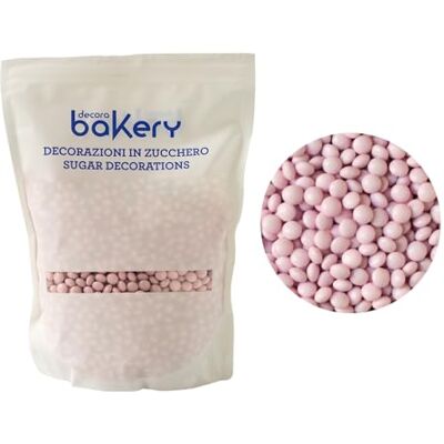 Decora - Lenti Cioccolato Rosa - 1 Kg - Decorazioni al cioccolato Decora - Lenti Cioccolato Rosa - 1 Kg - Decorazioni al cioccolato