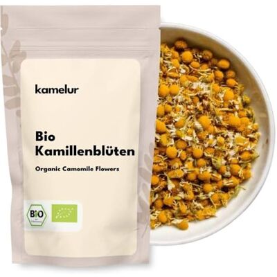 Kamelur 125g fiori di camomilla BIO essiccati interi per camomilla biologica camomilla biologica di alta qualità senza additivi fiori di camomilla biologica in confezione biodegradabile Kamelur 125g fiori di camomilla BIO essiccati interi per camomilla biologica camomilla biologica di alta qualità senza additivi fiori di camomilla biologica in confezione biodegradabile