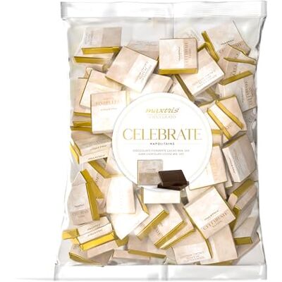 Confetti Maxtris Maxtris Cioccolatini CELEBRATE DARK con cioccolato fondente, Avorio, busta 1 kg Confetti Maxtris Maxtris Cioccolatini CELEBRATE DARK con cioccolato fondente, Avorio, busta 1 kg