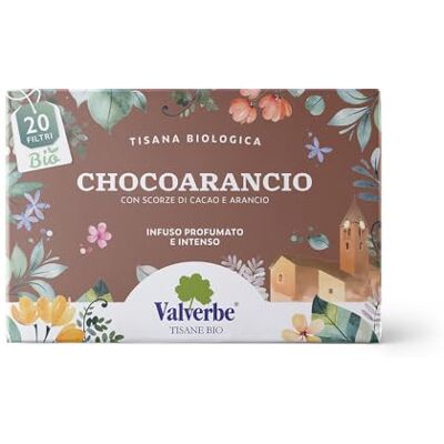 VALVERBE Tisana Choco Arancio Biologico 20 Filtri Pacco da 6 180 g VALVERBE Tisana Choco Arancio Biologico 20 Filtri Pacco da 6 180 g