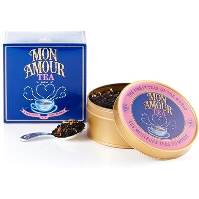 TWG Tea Mon Amour Tea Tè Nero Pezzi di Mela Cotogna e Petali di Calendula Lattina Per Tè Al Caviale, 100 G Set Regalo TWG Tea Mon Amour Tea Tè Nero Pezzi di Mela Cotogna e Petali di Calendula Lattina Per Tè Al Caviale, 100 G Set Regalo