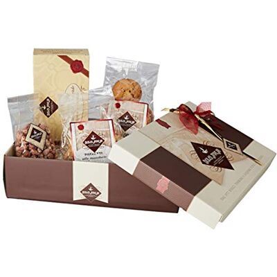 Dolci Aveja Pacco Armonioso Pasticceria Mista Mandorle e Nocciole 400g Mandorle Pralinate 200g, Tozzetti Cantucci alle Mandorle 350g, Palloni al Cioccolato 350g Dolci Aveja Pacco Armonioso Pasticceria Mista Mandorle e Nocciole 400g Mandorle Pralinate 200g, Tozzetti Cantucci alle Mandorle 350g, Palloni al Cioccolato 350g
