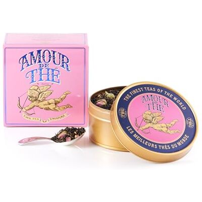 TWG Tea Amour De Thé Tè Nero Rosa Scatola di Caviale, 100 G Set Regalo TWG Tea Amour De Thé Tè Nero Rosa Scatola di Caviale, 100 G Set Regalo