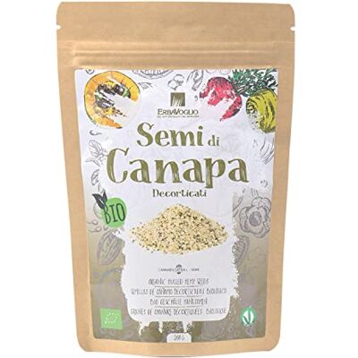Erbavoglio Semi Decorticati di Canapa Bio 200 g Alimento biologico Fonte di proteine, fibre e acidi grassi essenziali, ideali per arricchire insalate, smoothie e piatti salutari. Erbavoglio Semi Decorticati di Canapa Bio 200 g Alimento biologico Fonte di proteine, fibre e acidi grassi essenziali, ideali per arricchire insalate, smoothie e piatti salutari.
