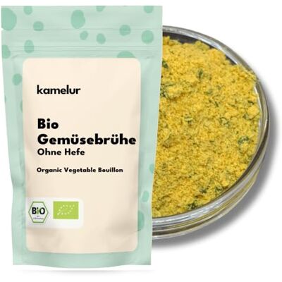 Kamelur Brodo Vegetale BIO Senza Lievito E Senza Glutammato Brodo Vegetale BIO In Polvere Composto Da Verdure E Spezie BIO Di Alta Qualità Brodo Vegetale BIO In Confezione Biodegradabile 500G Kamelur Brodo Vegetale BIO Senza Lievito E Senza Glutammato Brodo Vegetale BIO In Polvere Composto Da Verdure E Spezie BIO Di Alta Qualità Brodo Vegetale BIO In Confezione Biodegradabile 500G