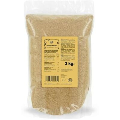 KoRo Amaranto bio 2 kg fonte di proteine da agricoltura biologica per contorni, insalate o come base per dolci KoRo Amaranto bio 2 kg fonte di proteine da agricoltura biologica per contorni, insalate o come base per dolci