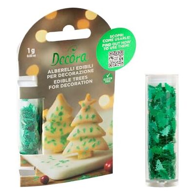 Decora - Alberelli Edibili Verdi - 1 g - Decorazioni commestibili Decora - Alberelli Edibili Verdi - 1 g - Decorazioni commestibili