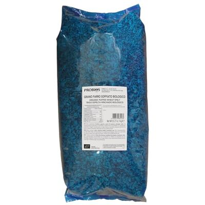 Probios Farro soffiato biologico Migliore fonte di fibre Snack buono e croccante A basso contenuto di grassi 1kg Probios Farro soffiato biologico Migliore fonte di fibre Snack buono e croccante A basso contenuto di grassi 1kg