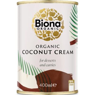 Biona Coconut Cream 400ml (Case of 12) Biona Coconut Cream 400ml (Case of 12)