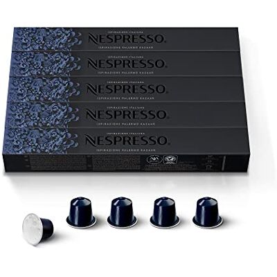 Nespresso OriginalLine Capsules: Kazaar, 50 capsules (5 packs of 10) Nespresso OriginalLine Capsules: Kazaar, 50 capsules (5 packs of 10)