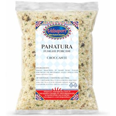 HOME LINE Panatura ai Funghi Porcini, per carne e verdure, 200 g Semola rimacinata di grano duro con funghi porcini secchi, prezzemolo, aglio, cipolla e pepe nero, dal gusto intenso. HOME LINE Panatura ai Funghi Porcini, per carne e verdure, 200 g Semola rimacinata di grano duro con funghi porcini secchi, prezzemolo, aglio, cipolla e pepe nero, dal gusto intenso.