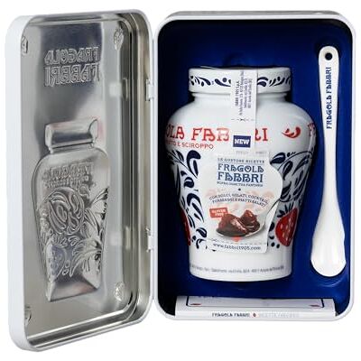 Fabbri Latta Regalo Fragola 600g con cucchiaino e ricettario Fabbri Latta Regalo Fragola 600g con cucchiaino e ricettario