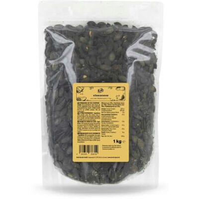 KoRo Semi di zucca della Stiria 1 kg prima qualità, non tostati, sgusciati, al naturale, senza sale, crudi, per pane e insalate, ricchi di proteine vegetali KoRo Semi di zucca della Stiria 1 kg prima qualità, non tostati, sgusciati, al naturale, senza sale, crudi, per pane e insalate, ricchi di proteine vegetali