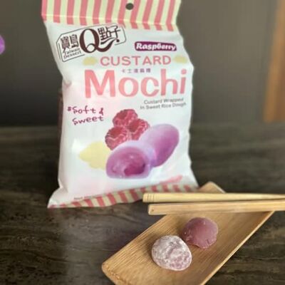 TEA SOUL Mochi Custard al Lampone Dolcezza in Ogni Morso Snack Genuino e Leggero Cuore Cremoso al Custard di Lampone 110 Grammi TEA SOUL Mochi Custard al Lampone Dolcezza in Ogni Morso Snack Genuino e Leggero Cuore Cremoso al Custard di Lampone 110 Grammi