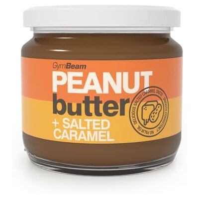 GymBeam Burro di Arachidi al Caramello Salato Senza Olio di Palma, 70% Arachidi, Senza Glutine, Fonte di Proteine Crema Spalmabile Cremosa per Ricette Dolci, 340 g GymBeam Burro di Arachidi al Caramello Salato Senza Olio di Palma, 70% Arachidi, Senza Glutine, Fonte di Proteine Crema Spalmabile Cremosa per Ricette Dolci, 340 g