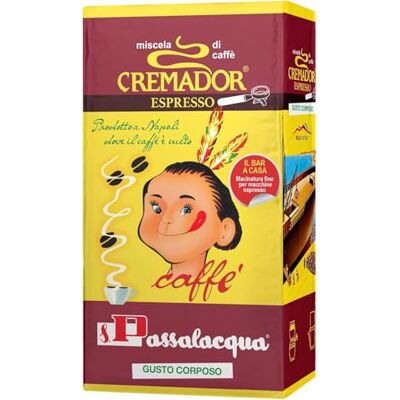 Passalacqua Cremador Espresso Bar Caffè Premium Macinato – 12 Pacchetti 250g (3kg) Tostatura Napoletana 70% Arabica Cremoso e Corposo con Note di Cioccolato, Caramello e Miele Made in Italy Passalacqua Cremador Espresso Bar Caffè Premium Macinato – 12 Pacchetti 250g (3kg) Tostatura Napoletana 70% Arabica Cremoso e Corposo con Note di Cioccolato, Caramello e Miele Made in Italy