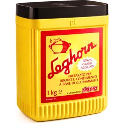 Ristora Brodo Vegetale Leghorn 1Kg Esaltatore di Sapidità per Risotti, Sughi,Secondi Piatti-Preparato in Polvere per Brodo e Condimento a Base di Glutammato Ristora Brodo Vegetale Leghorn 1Kg Esaltatore di Sapidità per Risotti, Sughi,Secondi Piatti-Preparato in Polvere per Brodo e Condimento a Base di Glutammato