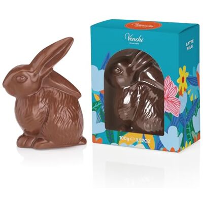 Venchi Coniglietto di Cioccolato al Latte, 100 Gr, Senza Glutine, Collezione Primavera , Idea Regalo Venchi Coniglietto di Cioccolato al Latte, 100 Gr, Senza Glutine, Collezione Primavera , Idea Regalo