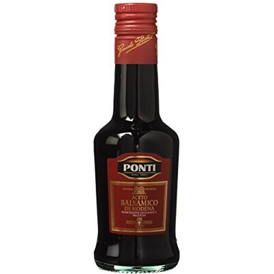 Ponti Aceto Balsamico Modena Etichetta Rossa, T12 12 Bottiglie Ponti Aceto Balsamico Modena Etichetta Rossa, T12 12 Bottiglie