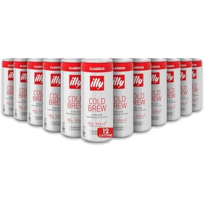 illy , Caffè Cold Brew Ready to Drink CLASSICO, 100% Arabica con Note di Cioccolato e Caramello, Gusto Fresco e Naturalmente Dolce, Confezione da 12 lattine (12 x 250ml) illy , Caffè Cold Brew Ready to Drink CLASSICO, 100% Arabica con Note di Cioccolato e Caramello, Gusto Fresco e Naturalmente Dolce, Confezione da 12 lattine (12 x 250ml)