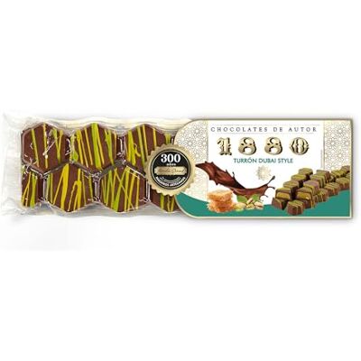 1880 – Turron Chocolaté Gourmet Dubai Style 200 g, Creazione Al Pistacchio Con Kataifi Croccante, Formato 2 Barrette, Qualità Superiore 1880 – Turron Chocolaté Gourmet Dubai Style 200 g, Creazione Al Pistacchio Con Kataifi Croccante, Formato 2 Barrette, Qualità Superiore