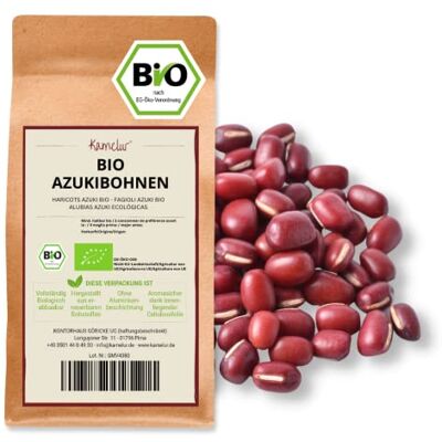 Kamelur 500g fagioli azuki secchi BIO fagioli adzuki secchi BIO senza additivi fagioli secchi BIO in confezione biodegradabile Kamelur 500g fagioli azuki secchi BIO fagioli adzuki secchi BIO senza additivi fagioli secchi BIO in confezione biodegradabile