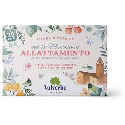 VALVERBE Tisana Allattamento Biologico 20 Filtri Pacco da 6-180 g VALVERBE Tisana Allattamento Biologico 20 Filtri Pacco da 6-180 g