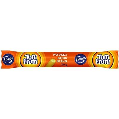 Fazer Tutti Frutti Stang Candy 5 Bar von 20 g 3,5 Unzen Fazer Tutti Frutti Stang Candy 5 Bar von 20 g 3,5 Unzen